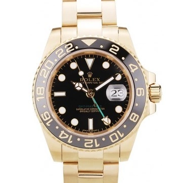 Best AAA Replica Sites II Black GMT Dial Rolex 98228 Black Master Ceramic Bezel 0717